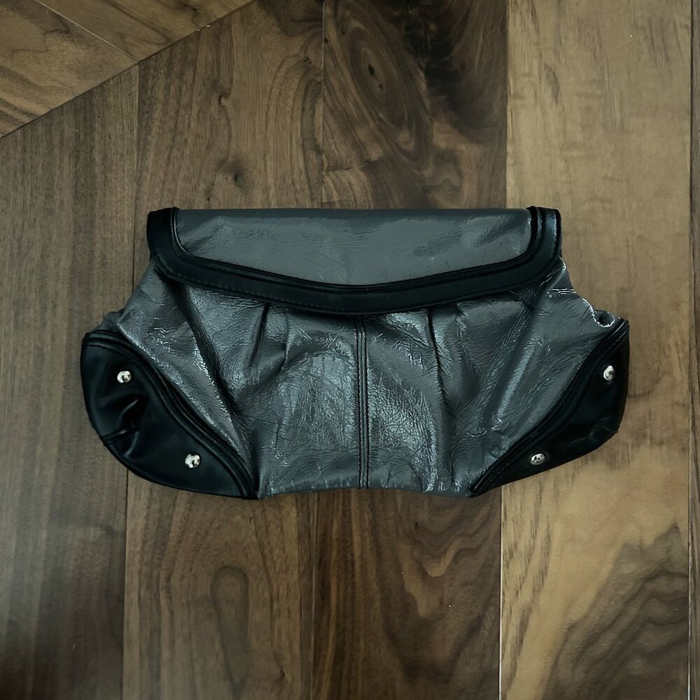 Nine West Grey and Black Clutch Bag